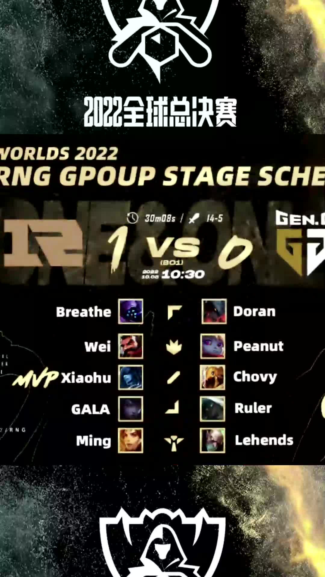 关于RNG血洗RGE，Ming统治全场的信息